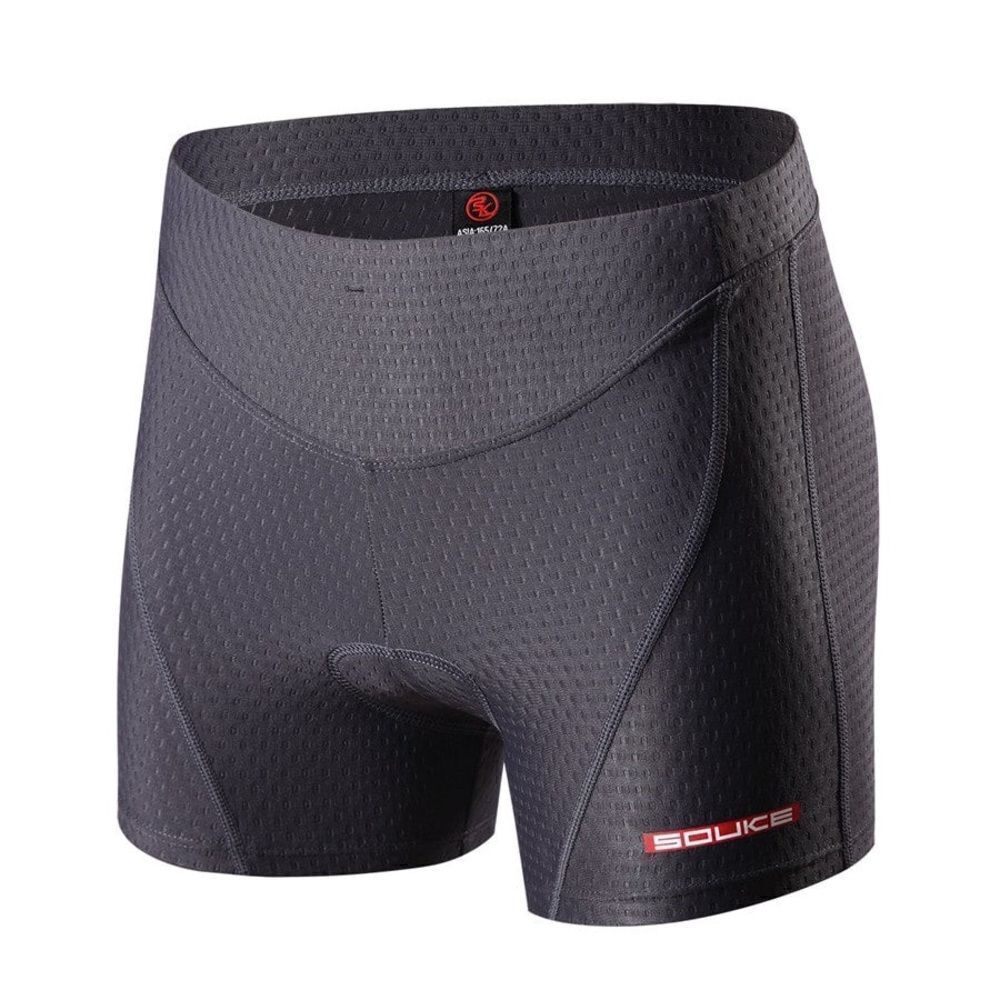 Souke Sports Cycling Shorts Womens Padded Stretch Lightweight Black Large